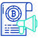 Bitcoin Announcement Bitcoin Marketing Marketing Icon