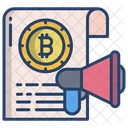 Bitcoin Announcement Bitcoin Marketing Marketing Icon