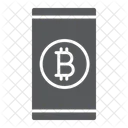Bitcoin App Smartphone Icon