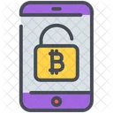 Bitcoin App Bitcoin Application Bitcoin Encryption Icône