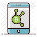 Bitcoin Application Bitcoin Mobile Banking Online Cryptocurrency Icon