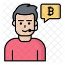 Bitcoin Assistant Helpline Support Icon