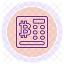 Bitcoin-Geldautomat  Symbol