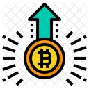 Valor de aumento de bitcoin  Icono