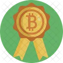 Bitcoin Medal Award Icon