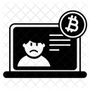 Bitcoin Bad News  Icon