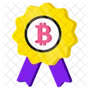 Abzeichen Markt Krypto Symbol