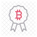 Badge Medal Bitcoin Icon