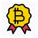 Badge Medal Bitcoin Icon