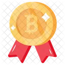 Reward Bitcoin Badge Crypto Badge Symbol