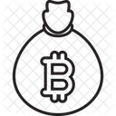 비트코인 가방  아이콘