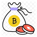 Bitcoin Bag Crypto Bag Bitcoin Sack Icône