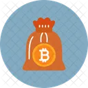 Bitcoin Cryptocurrency Bag Icon