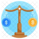 Bitcoin Scale Bitcoin Balance Balance Scale Icon