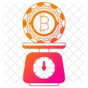 Bitcoin Balance Cryptocurrency Icon