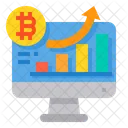 Bitcoin-Balkendiagramm  Symbol