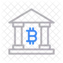 Bank Bitcoin Crypto Icon
