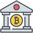 Bank Bitcoin Cryptocurrency Icon
