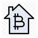 House Bitcoin Saving Icon