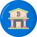 Bitcoin Bank Finance Cryptocurrency Icon