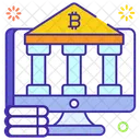 Banking On Bitcoin Finance Financial Institution Icon