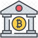 Bank Bitcoin Cryptocurrency Icon