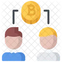 Bitcoin-Benutzer  Symbol