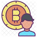 Administrator Bitcoin Benutzer Bitcoin Konto Icon