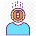 Benutzer Bitcoin Benutzer Bitcoin Konto Icon