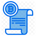 Bill Bitcoin Money Icon