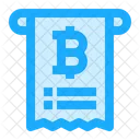 Bitcoin Cryptocurrency Bill Icon