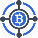 Blockchain Bitcoin Bitcoins Icon