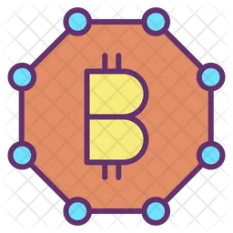 Blockchain de bitcoins  Ícone