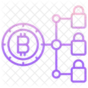 Blockkette Bitcoin Blockchain Bitcoin Kette Symbol