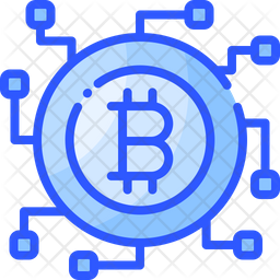 Bitcoin Blockchain Icon Of Colored Outline Style Available In Svg Png Eps Ai Icon Fonts