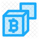 Bitcoin Cryptocurrency Block Icon