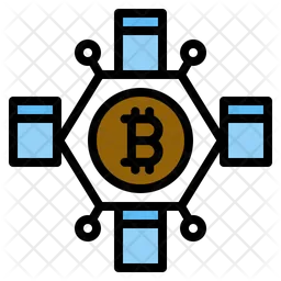 Blockchain de bitcoins  Ícone