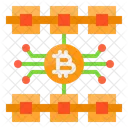 Cadena de bloques bitcoin  Icono
