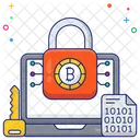 Bitcoin bloqueado  Icono