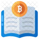 Bitcoin Book Cryptocurrency Book Booklet Icon