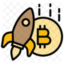 Aumento de bitcoin  Ícone
