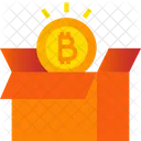Bitcoin Box Crypto Box Bitcoin Raise Icon