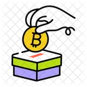 Bitcoin Box Bitcoin Donation Crypto Box Icône