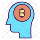 Mind Brain Bitcoin Brain Bitcoin Mind Icon
