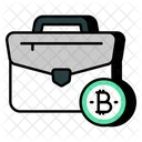 Bitcoin Briefcase Bitcoin Bag Crypto Icon