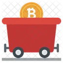 Brouette Bitcoin Extraction De Bitcoin Blockchain Icon