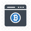 Online Bitcoin Currency Icon