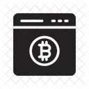 Online Bitcoin Currency Icon