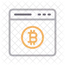 Online Bitcoin Currency Icon