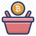 Bitcoin Bucket  Icon